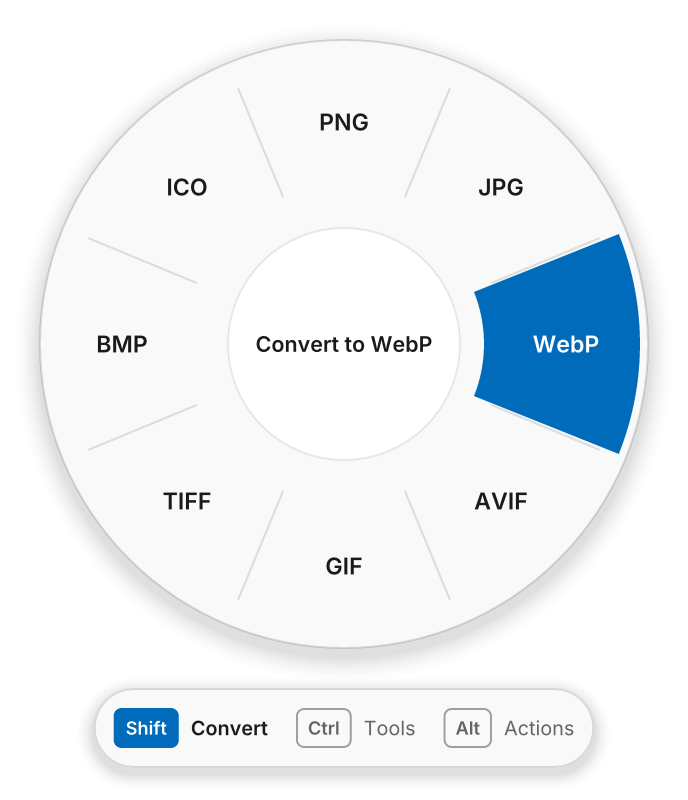 The Convert wheel on Windows 11 in light mode